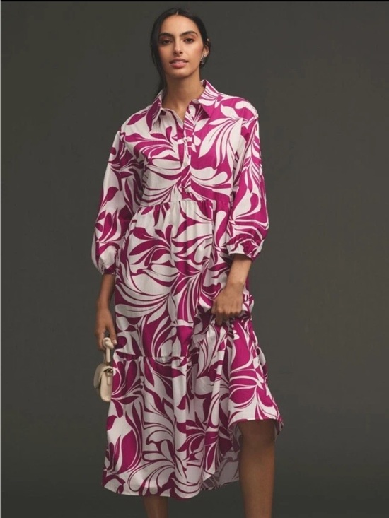 Anthropologie Dresses & Skirts - Anthropologie The Bettina TieredShirt Dress Floral